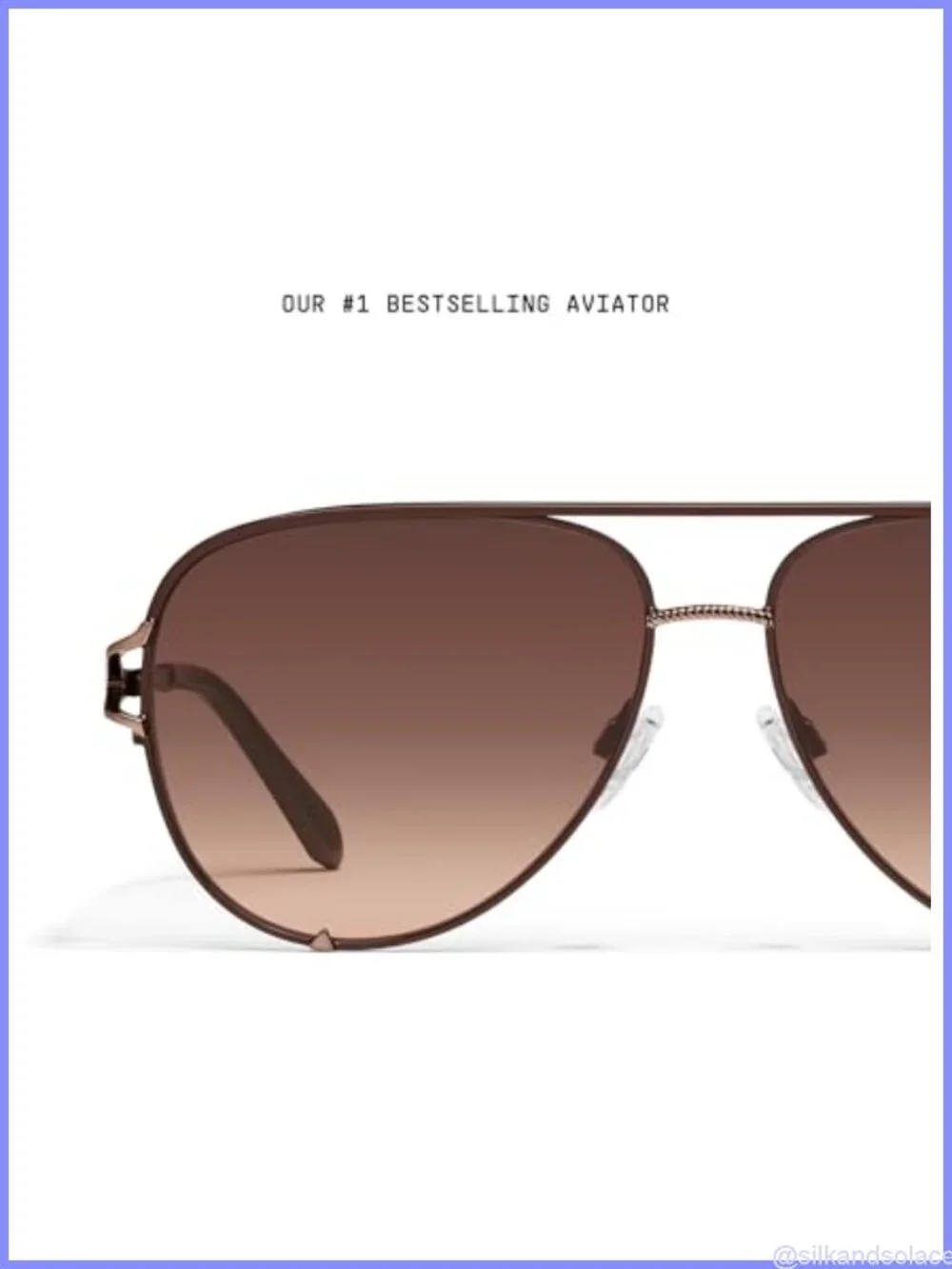 QUAY High Key Twist Oversized Aviator Sunglasses UV Protection Full Frame